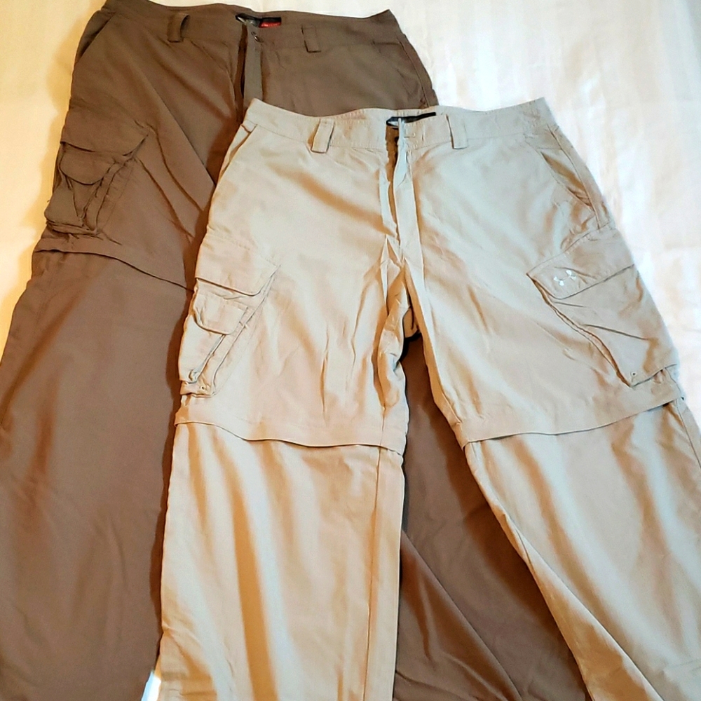 Under Armour Convertible Pants Bundle 2 Pair 34x34